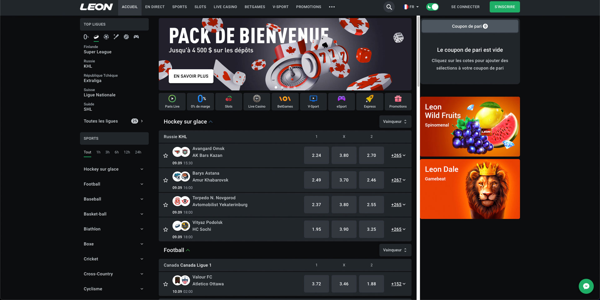 Leon : Le meilleur casino en ligne avec les paris sportifs