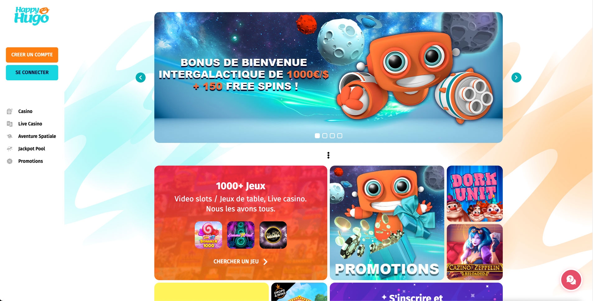 Happy Hugo : Le meilleur casino en ligne avec le support client