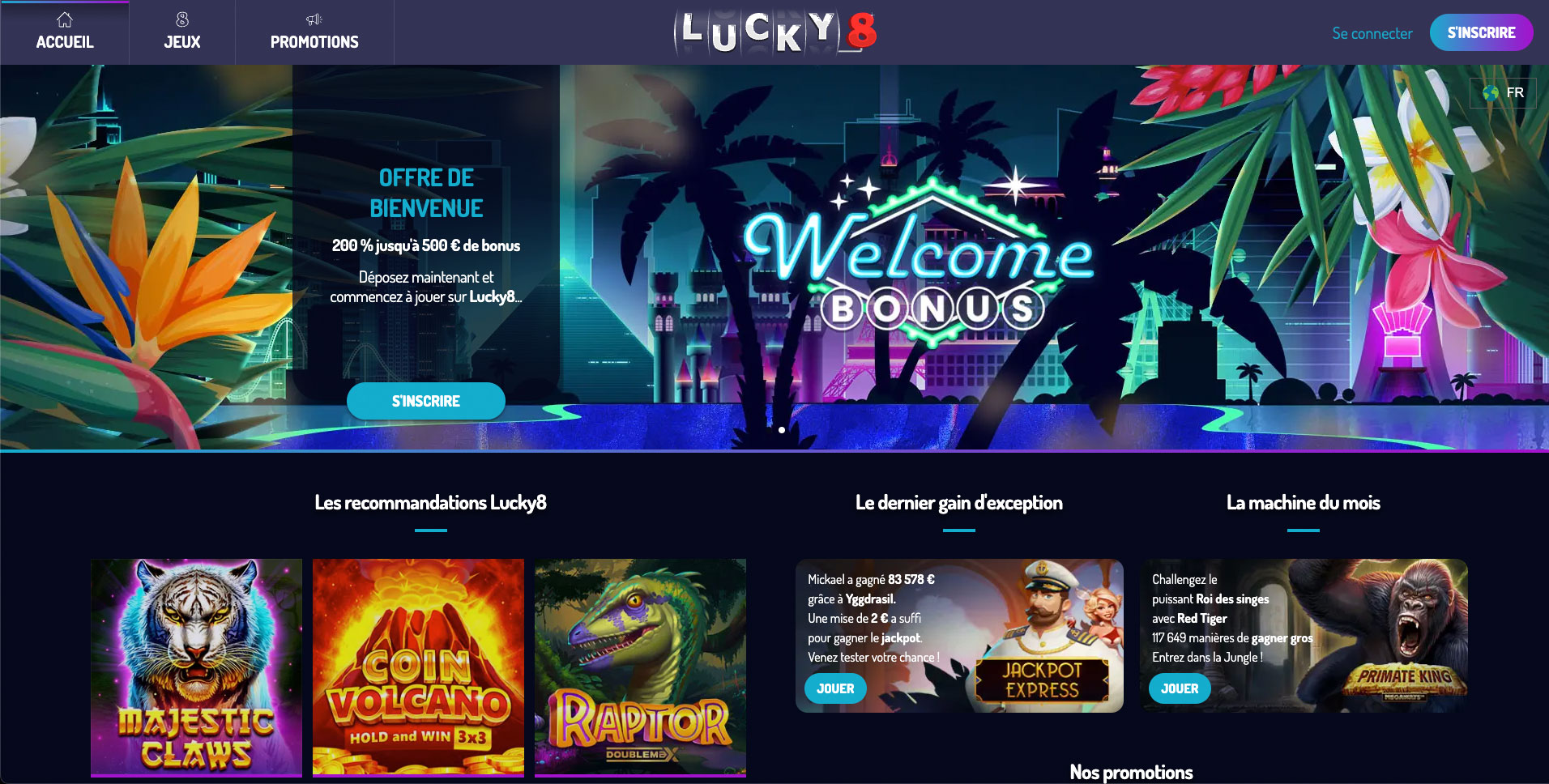 Lucky 8 : Le meilleur casino en ligne pour ses promotions